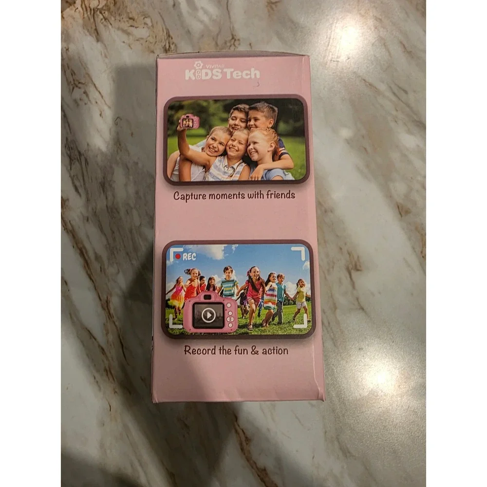 KidsCam Camera Unicorn Pink Digital Kids Camera Built in Games 2 inch Screen